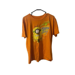 Universal Studios Minions Land Poison Ivy Orange T-shirt Adult Large